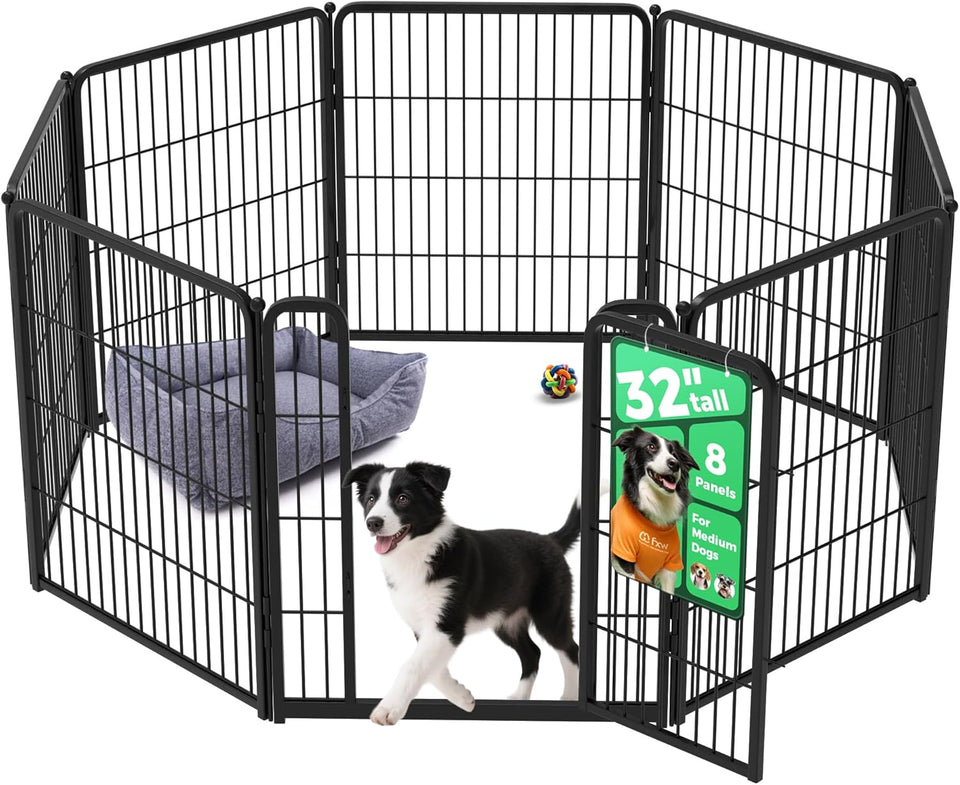 fxw homeplus unleashed 24 inch 6 panels dog pen black patented