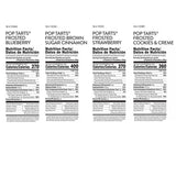 pop-tarts toaster pastries, variety pack, 60 count, sweet fillings, kids and adult snack