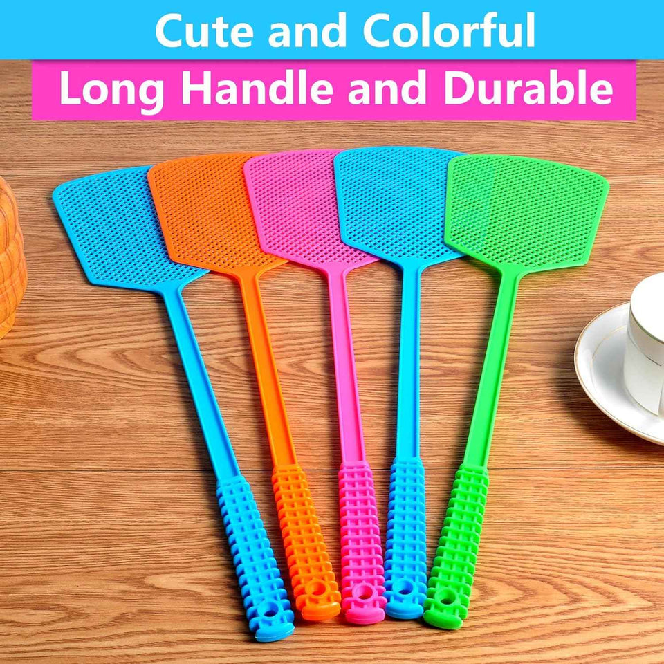 fly-swatter-5-pack-heavy-duty-plastic-manual-fly-killer-large-bug-swatters