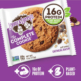 Lenny & Larry's Complete Protein Oatmeal Raisin Cookies, 16g Plant Protein, Vegan, Non-GMO, High Fiber, 4 Ounce, Pack of 12