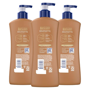 Vaseline Intensive Care Body Lotion Cocoa Radiant 3 count for Dry Skin Lotion Made with Ultra-Hydrating Lipids and PLre Cocoa Butter for a Long-Lasting, Radiant Glow 20.3 Oz
