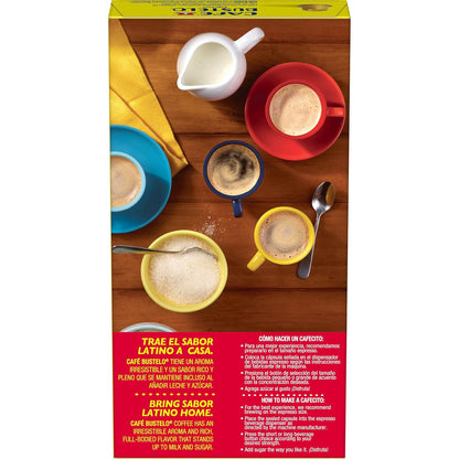 Café Bustelo Aluminum Espresso Capsules, Dark Roast Coffee, Nespresso Original Line Compatible, Intensity 11, 40 Count
