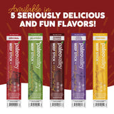 paleovalley 100% grass fed original beef sticks - delicious gluten free snack - keto friendly paleo protein
