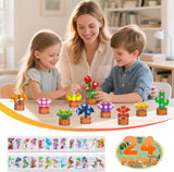 24 Pack Flowers Succulents Party Favors for Kids Building Set - 1012PCS Botanical Bonsai 3.6mm Mini Building Blocks Toy for Goodie Bags Stocking Stuffers Classroom Prize Birthday Gifts for Girl Boy 6+