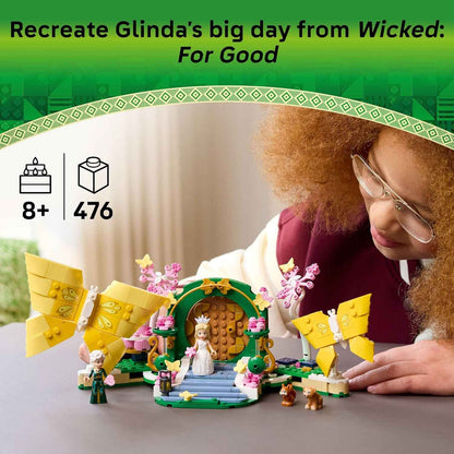 LEGO Wicked Glinda's Wedding Day Building Toy - Pretend Playset with 2 Minidolls, 2 Animal Toy Figures, & 2 Poseable Butterflies - Building Blocks for Kids, Ages 8+ - Gift for Girls & Boys - 75688