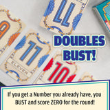 USAOPOLY Flip 7, The Ultimate Blend of Press Your Luck & Strategy, Fast-Paced Addictive Card Game,Quick to Learn & Easy to Teach,Perfect for Game Nights, 3+ Players, Ages 8 & Up, 20 Minutes Play Time