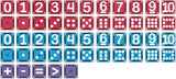 MAGNA-TILES microMAGS Learn Numbers 56-Piece Magnetic Construction Set, The Original Magnetic Building Brand