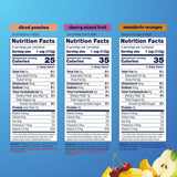 dole diced peaches mandarin oranges cherry mixed fruit no sugar added variety pack - 12 pack