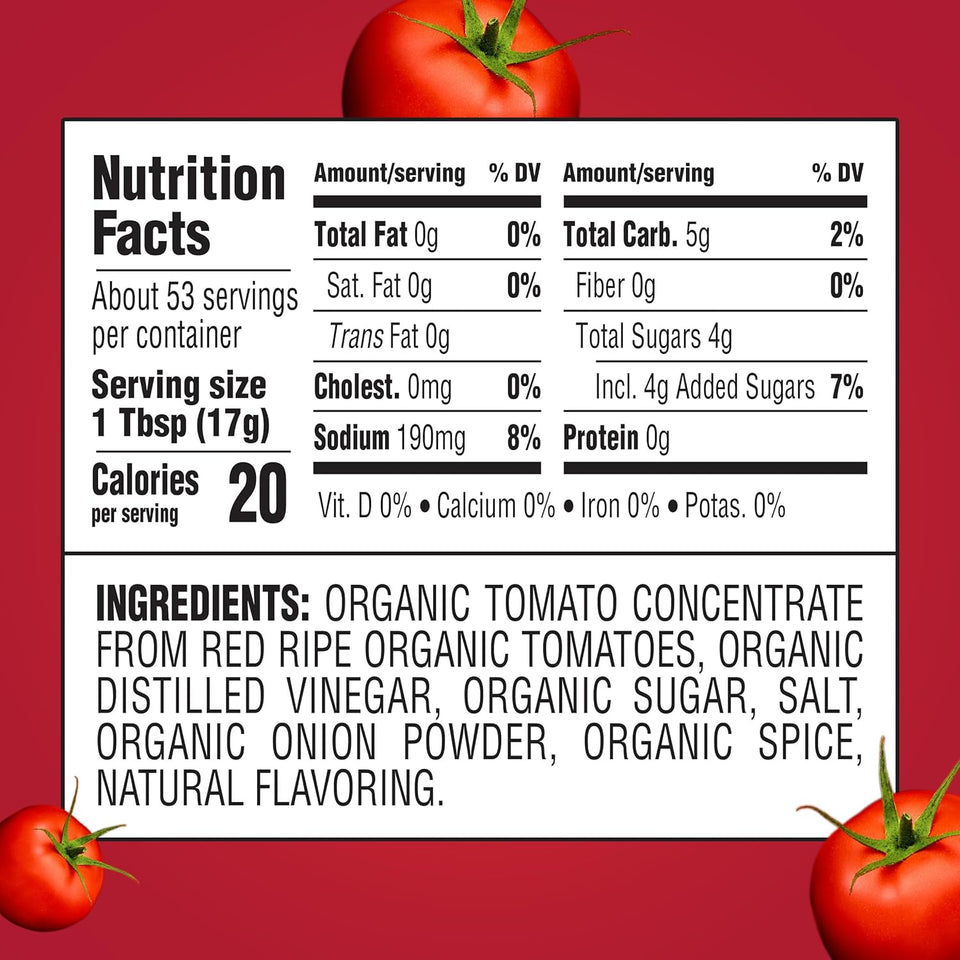 heinz organic tomato ketchup 32 oz bottle non-gmo kosher certified
