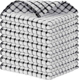 Kitinjoy Cotton 8 Pack Terry Kitchen Dish Cloths, 12 x 12 Inches Super Soft and Absorbent Dish Rags, Quick Drying Dish Towels for Washing Dishes, Mixed Color