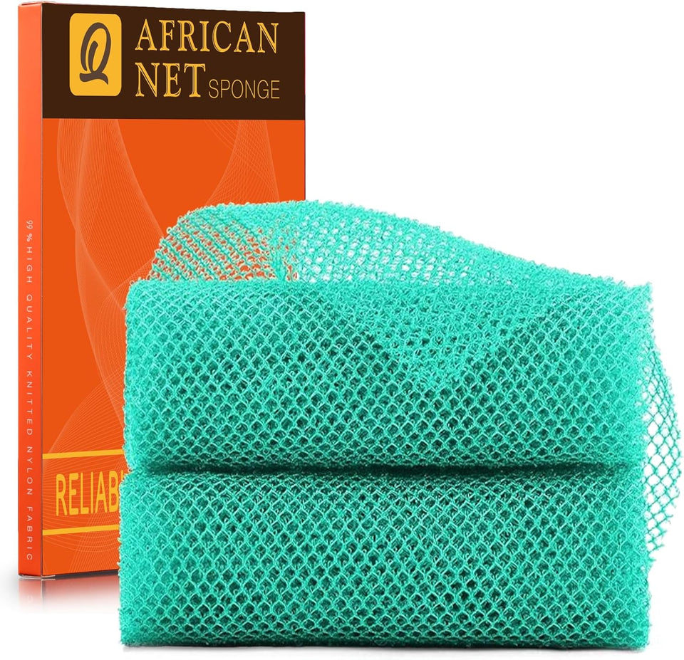 ujfqbh 3 pieces african bath sponge pink yellow purple exfoliating shower body scrubber