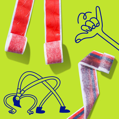 Fruit By The Foot Fruit Flavored Snacks, Valentine's Day, Berry Tie-Dye and Strawberry Tie-Dye, 18 Rolls, 13.5 oz