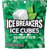 ice breakers spearmint sugar free chewing gum pouch 8.11 oz 100 pieces