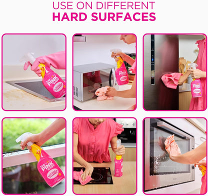 Stardrops The Pink Stuff Miracle Multi-Purpose Cleaner – Removes Grease, Grime, and Stains on Kitchens, Bathrooms, Floors, and More, 25 fl Oz