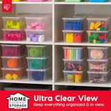 IRIS USA 20-Pack Storage Bins with Lids, 6 Quart, Shoe Boxes Clear Stackable Containers Organize Shoes Closet Shelves, Classroom Organization Teacher Tools, Game Storage - BPA-Free Plastic