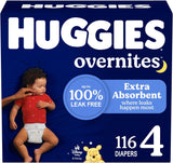 Huggies Overnites Size 5 Overnight Diapers, 50 Ct, 27+ lbs, Disney Designs