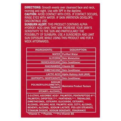 olay vitamin c max face moisturizer for women, hydrating and brightening cream with niacinamide, peptides, 1.7 oz