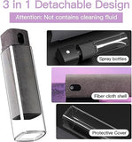 Touchscreen Screen Cleaner Kit 2 Pcs, Phone, Tablet and Car Screen Cleaner, Two in One Spray and Microfiber Cloth(Grey&Pink)