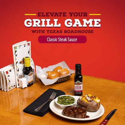 Texas Roadhouse Classic Steak Sauce, 12 oz. Bottle, Perfect Steak Marinade or Dipping Sauce, Made with Vinegar, Onion and Garlic