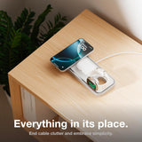 NOCO XGrid XDP3: 3-in-1 Wireless Charging Pad – Charging Station for iPhone, Apple Watch, and AirPods – MagSafe Compatible, Qi2 Certified – Includes 45W USB-C Wall Charger and 6.5-Foot USB-C Cable