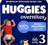 Huggies Overnites Size 5 Overnight Diapers, 50 Ct, 27+ lbs, Disney Designs
