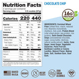 Lenny & Larry's Complete Chocolate Chip Protein Cookies, soft-baked, 16g plant protein, vegan, non-GMO, high fiber, 4 oz, 12-pack
