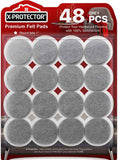 Felt Furniture Pads X-PROTECTOR 133 PCS Premium Furniture Pads - Felt Pads Furniture Feet Best Wood Floor Protectors - Protect Your Hardwood & Laminate Flooring! Brown and Beige