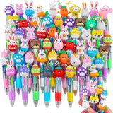 cZWZ 20Pcs Mini Multicolor Pens 4-in-1 Cute Ballpoint Pens for Kids Birthday Party Favors Gifts Teacher Supplies