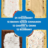 pop-tarts toaster pastries, variety pack, 60 count, sweet fillings, kids and adult snack