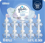 Glade PlugIns Refills Air Freshener, Scented and Essential Oils for Home and Bathroom, Hawaiian Breeze, 6.7 Fl Oz, 10 Count