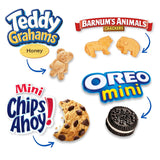 Nabisco team snacks variety pack 30 count oreo chips ahoy teddy grahams animal crackers mini