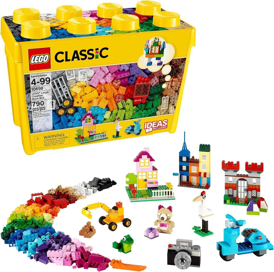lego classic large creative brick box 10698 790 piece building set toy storage solution