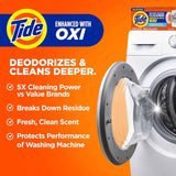Tide Washing Machine Cleaner with Oxi for HE Front and Top Loader Washer Machines, 7-Month Supply