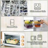 8-Pack,30 oz Glass Meal Prep Containers,Glass Food Storage Containers,Airtight lunch Containers with Lids, Microwave, Oven, Freezer and Dishwasher