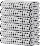 Kitinjoy Cotton 8 Pack Terry Kitchen Dish Cloths, 12 x 12 Inches Super Soft and Absorbent Dish Rags, Quick Drying Dish Towels for Washing Dishes, Mixed Color