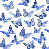 SAOROPEB 3D Butterfly Wall Decor - 48 Pcs, 4 Styles, 3 Sizes, Gold Butterfly Decorations for Birthday & Party Celebrations, Removable Stickers