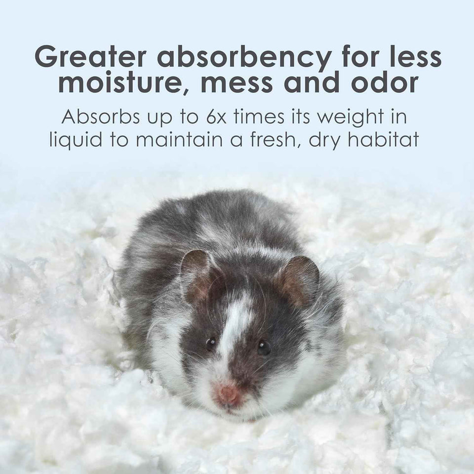 Kaytee Clean & Cozy White Paper Bedding, Made for Small Animals, 49.2 Liters
