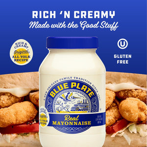 blue plate real mayonnaise 30 fl oz jar homestyle mayo for chicken salad