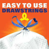 Hefty Ultra Strong 13 Gallon Trash Bags with 6-in-1 Protection and Citrus Scent for Kitchen Waste