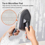 Tile Tub Scrubber Brush - Extendable Long Handle, 3 Cleaning Heads, No-Scratch Shower Scrubber for Bathroom, Kitchen, Toilet