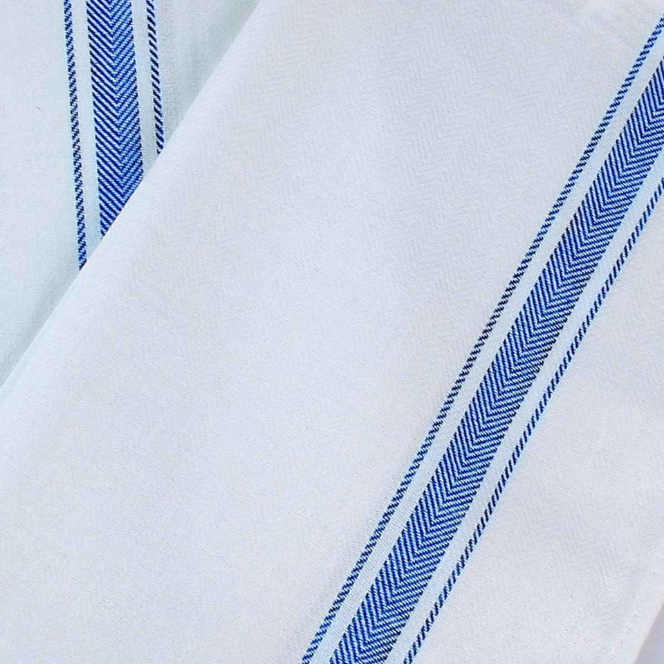 Utopia Towels 12 Pack Blue Dish Towels 100% Ring Spun Cotton Highly Absorbent Reusable Cleaning Bar