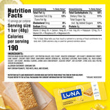 Luna Bar LemonZest Flavor Gluten Free Snack Bars Non GMO 12 Pack Protein Bars Value Pack