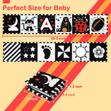 URMYWO Black and White Baby Toy, Tummy Time High Contrast Newborn Toys 0-3 Months, Soft Baby Book, Visual Stimulation Montessori Sensory Infant Toys 0-6-12 Months, Boy Girl Shower Gift