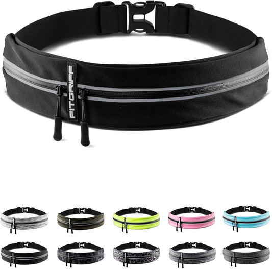 Fitgriff® Running Belt for Men & Women - Secure Jogging Pouch for Phone, Keys & Essentials - For All Cell Phones