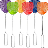W4W, Bug & Fly Swatter Braided Metal Handle 6 Pack Fly Swatters Indoor/Outdoor flyswatter
