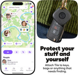 Life360 Tile Essentials - Bluetooth Trackers & Item Locators for Keys, Wallets, Remotes & More; Easily Find All Your Things. Both iOS and Android Compatible. 4-Pack (Mates/Slim/Sticker)