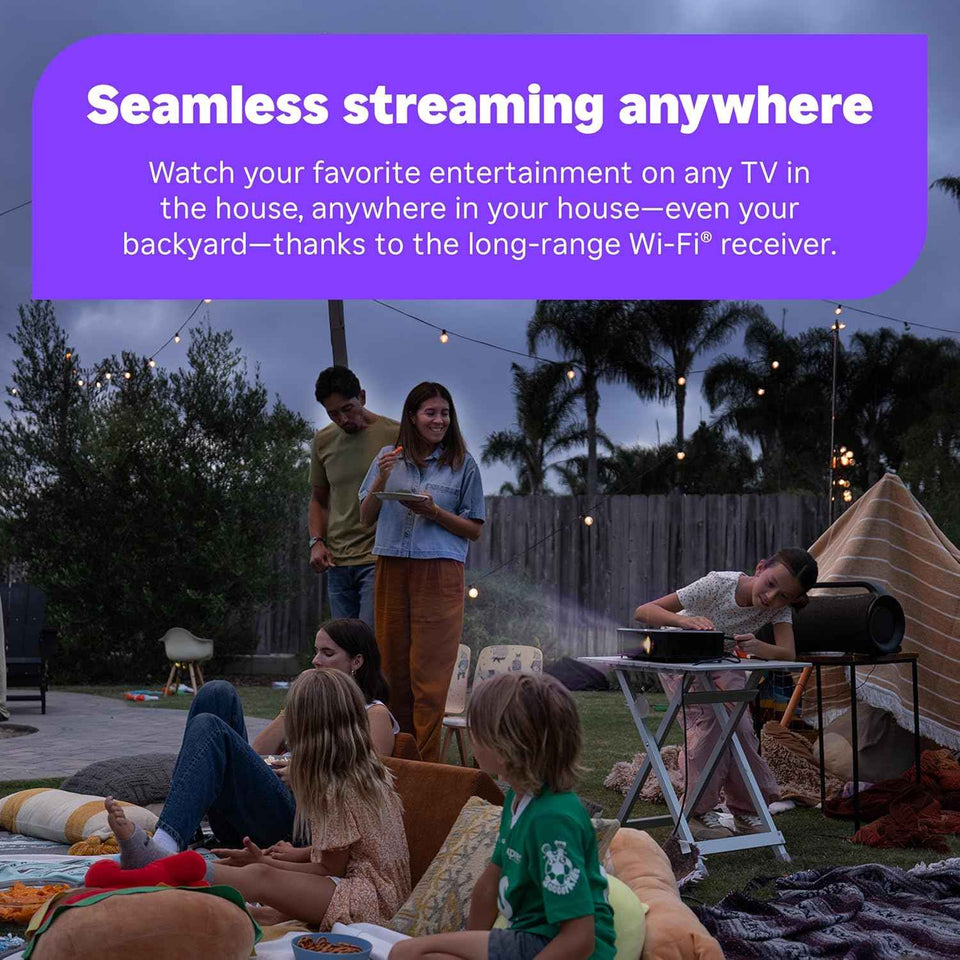 Roku Streaming Stick 4K - 4K TV Streaming Device with Voice Remote and Long-Range Wi-Fi