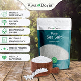 Viva Doria pure sea salt coarse grain 2 lb ideal for salt grinders