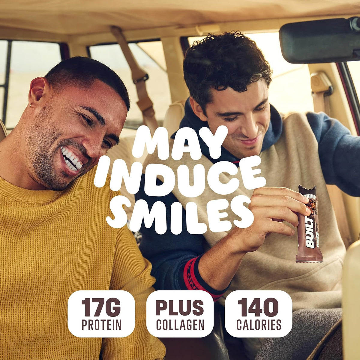 Built Bar, Puff Protein Bars, Brownie Batter Puff, 17g Protein Snacks, On-The-Go Bars, Only 140 Calories, 6g Sugar, Collagen, Gluten Free, 12 Count
