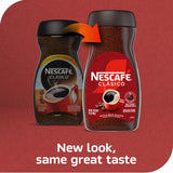 nescafe clasico instant dark roast coffee, 10.5 oz, 1 jar, 150 cups